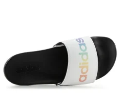 Adults' Adidas Adilette Comfort Print Sport Slides