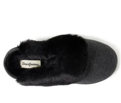 Dearfoams Dahlia Rib Knit Scuff Slippers