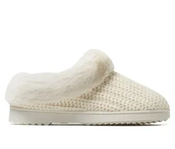 Dearfoams Hannah Festive Knit Clog Slippers