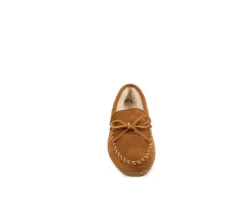 Minnetonka Women's Pile Lined Hardsole Moccasins