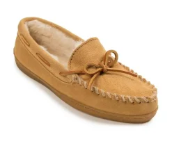 Minnetonka Women's Pile Lined Hardsole Moccasins