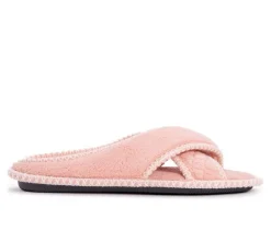 MUK LUKS Ada Micro Chenille Criss Cross Slippers