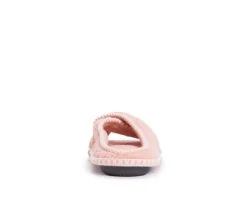 MUK LUKS Ada Micro Chenille Criss Cross Slippers