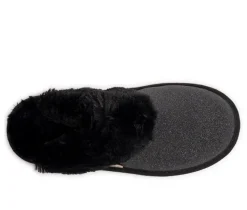 MUK LUKS Angled Sparkle Scruff Slippers
