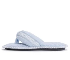 MUK LUKS Darlene Micro Chenille Thong Slippers