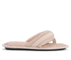 MUK LUKS Darlene Micro Chenille Thong Slippers