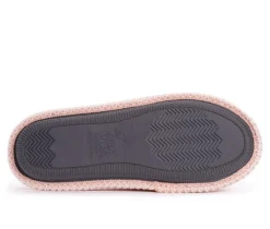 MUK LUKS Sally Micro Chenille Open Toe Scuff Slippers
