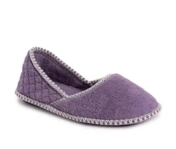 MUK LUKS Women's Beverly Micro Chenille Slip-on Slippers