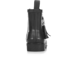 Women's Capelli New York Matte Solid Rain w/ Tassel Rain Boots