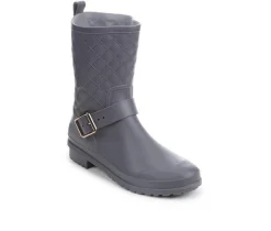 Women's Capelli New York Solid Quilted Rain Boots
