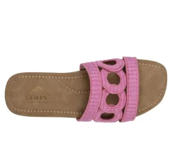 Women's Cliffs by White Mountain Fraly Slide Sandals