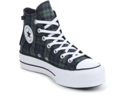 Women's Converse Ctas Lift High Plaid Sneakers