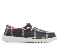 Women's HEYDUDE Wendy Confetti Plaid Casual Shoes