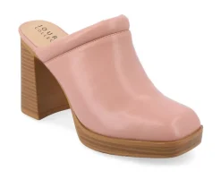 Women's Journee Collection Izara Block Heel Platform Clogs