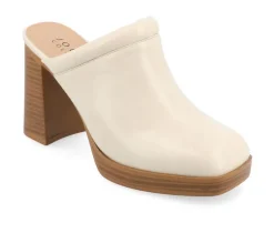 Women's Journee Collection Izara Block Heel Platform Clogs