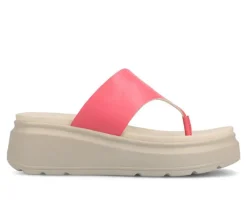 Women's Journee Collection Carah Platform Flip-Flops