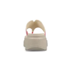 Women's Journee Collection Carah Platform Flip-Flops