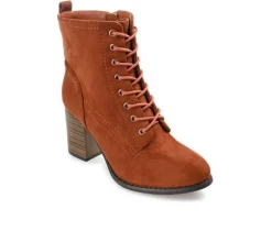 Women's Journee Collection Baylor Lace-Up Booties