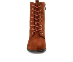 Women's Journee Collection Baylor Lace-Up Booties