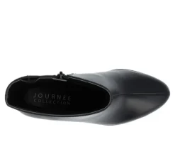 Women's Journee Collection Romer Block Heeled Platform Booties