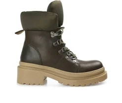 Women's Journee Collection Irrah Heeled Combat Booties