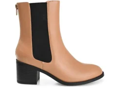 Women's Journee Collection Tayshia Block Heel Chelsea Booties