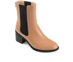 Women's Journee Collection Tayshia Block Heel Chelsea Booties