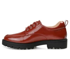 Women's Journee Collection Zina Lugged Oxfords