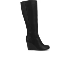 Women's Journee Collection Langly Wedge Knee High Boots