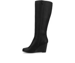 Women's Journee Collection Langly Wedge Knee High Boots