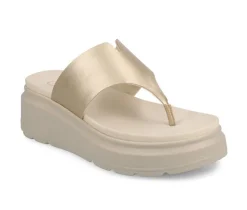 Women's Journee Collection Carah Platform Flip-Flops