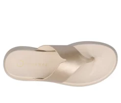 Women's Journee Collection Carah Platform Flip-Flops