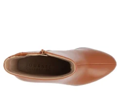 Women's Journee Collection Romer Block Heeled Platform Booties