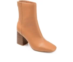 Women's Journee Collection Maize Booties
