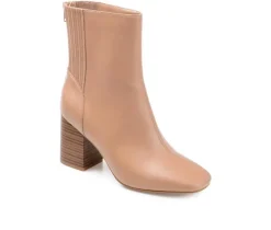 Women's Journee Collection Maize Booties