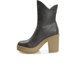 Women's Journee Collection Jaquie Block Heel Platform Booties