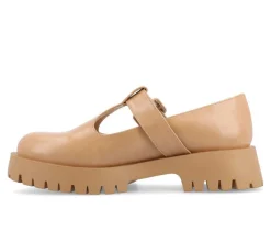 Women's Journee Collection Suvi Chunky T-Strap Mary Janes