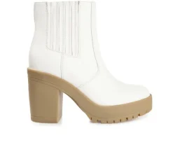 Women's Journee Collection Riplee Platform Block Heel Booties