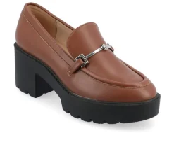 Women's Journee Collection Keeziah Chunky Heeled Loafers
