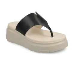 Women's Journee Collection Carah Platform Flip-Flops