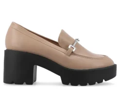 Women's Journee Collection Keeziah Chunky Heeled Loafers