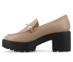 Women's Journee Collection Keeziah Chunky Heeled Loafers