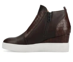 Women's Journee Collection Clara Wedge Sneakers