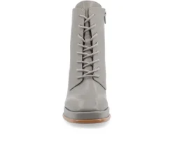 Women's Journee Collection Kalindi Lace Up Heeled Booties