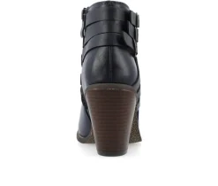 Women's Journee Collection Strap Wide Width Booties