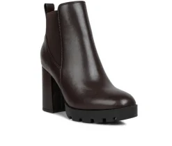 Women's London Rag Bolt Block Heel Chelsea Booties