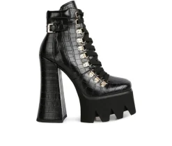 Women's London Rag Boogie Platform Lace Up Booties