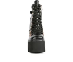 Women's London Rag Boogie Platform Lace Up Booties