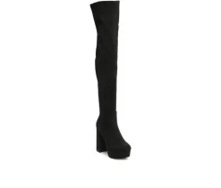 Women's London Rag Bubble Platform Knee High Boots