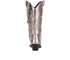 Women's London Rag Cowboy Metallic Western Boots